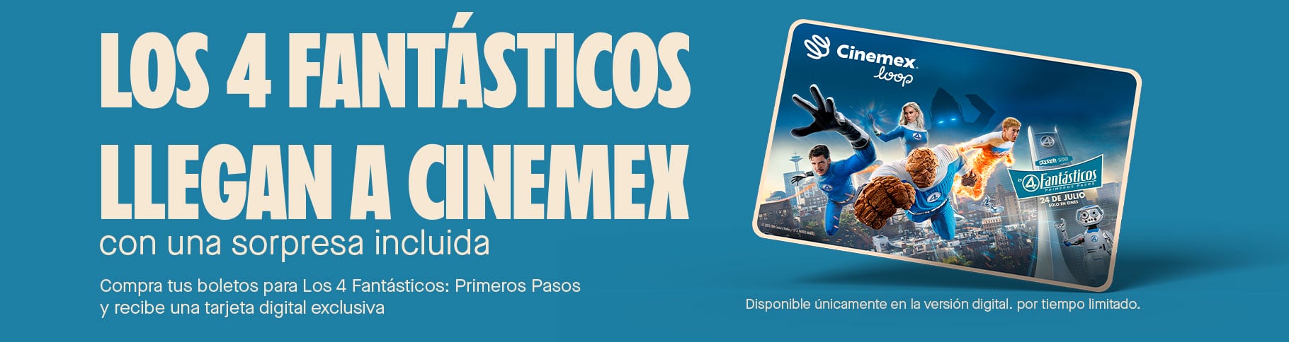 Tarjeta Digital 4 Fantásticos