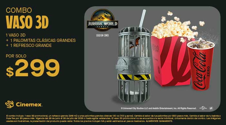 Jurassic World - Vaso 3D